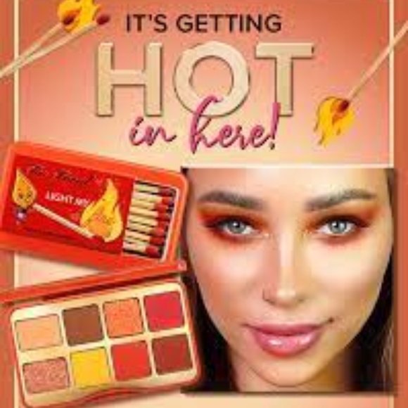 TOO FACED Light My Fire palette 8 eye shadow NIB neutral natural party - Picture 6 of 7